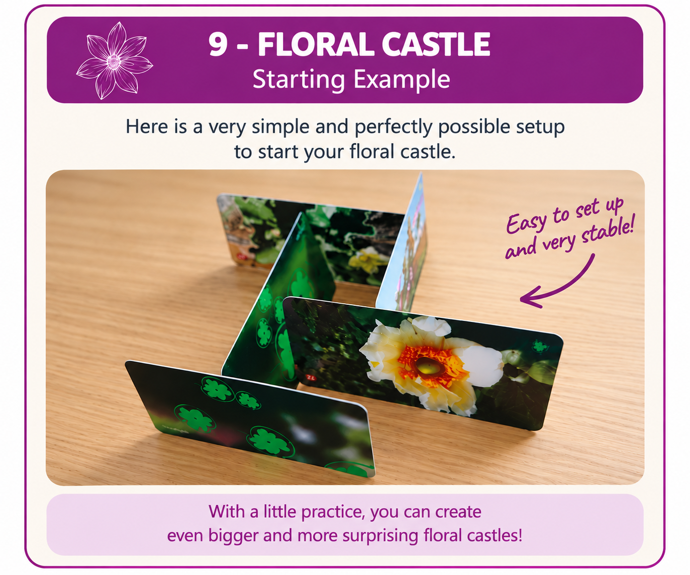 Exemple simple et stable de Château floral