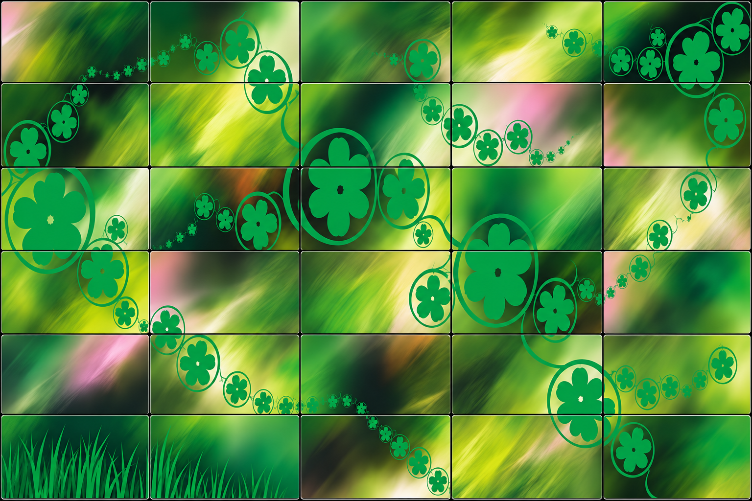 Exemple de composition pour le jeu Tableau floral
